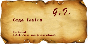 Goga Imelda névjegykártya